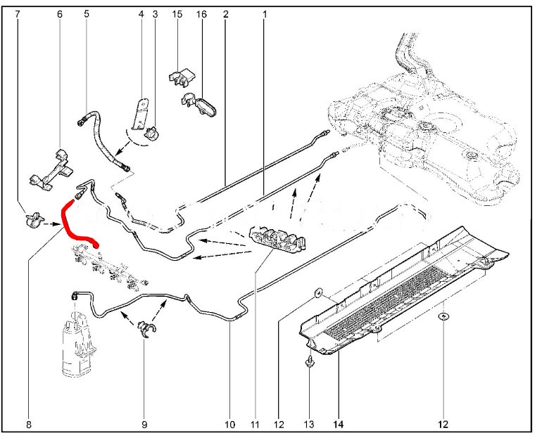 трубки топливные